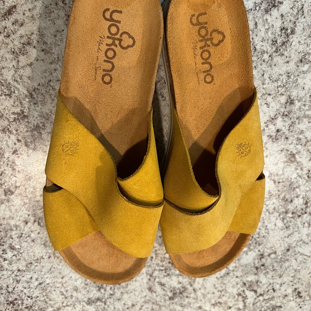 Yokono Mustard Yellow Women's Sandals